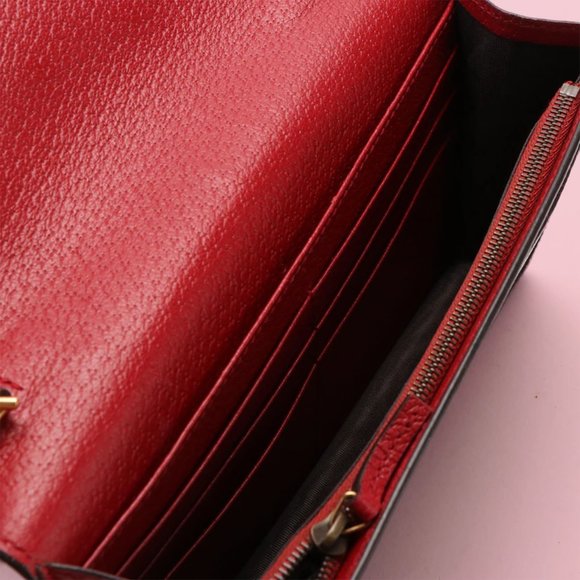 Gucci Queen Margaret GG Chain Wallet Mini in Coated Canvas - Picture 3 of 5